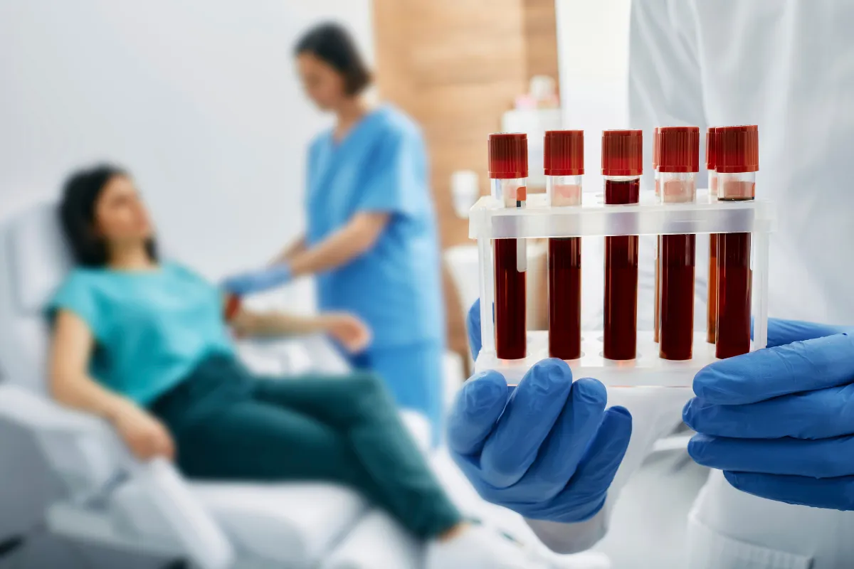 Lab Technician Processing Samples